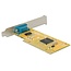 DeLOCK seriële RS232 PCI kaart met 1 9-pins SUB-D poort en Low Profile bracket