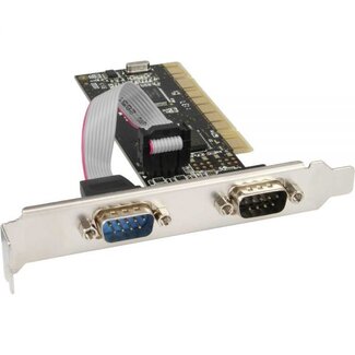 InLine InLine seriële RS232 PCI kaart met 2 9-pins SUB-D poorten