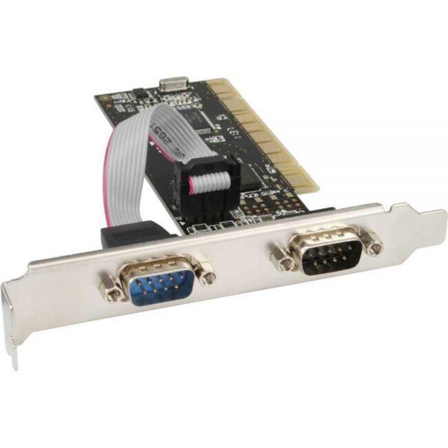 InLine seriële RS232 PCI kaart met 2 9-pins SUB-D poorten