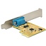 DeLOCK seriële RS232 PCI-Express kaart met 1 9-pins SUB-D poort en Low Profile bracket