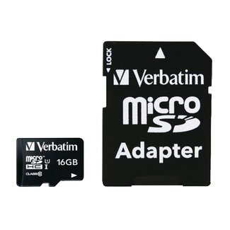 Verbatim Verbatim Micro SDHC geheugenkaart / 16GB