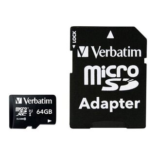 Verbatim Verbatim Micro SDXC UHS-1 geheugenkaart / 64GB