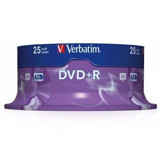 Verbatim Verbatim DVD+R discs op spindel - 16-speed - 4,7 GB / 25 stuks