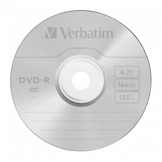 Verbatim DVD-R discs op spindel - 16-speed - 4,7 GB / 25 stuks