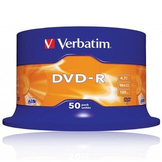 Verbatim Verbatim DVD-R discs op spindel - 16-speed - 4,7 GB / 50 stuks
