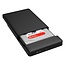 Orico HDD behuizing voor 2,5'' SATA HDD/SSD - USB3.0 (Micro USB) / kunststof / zilver