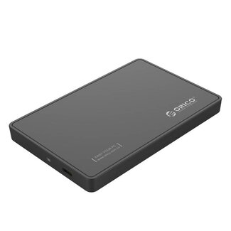 Orico Orico HDD behuizing voor 2,5'' SATA HDD/SSD - USB3.0 (USB-C) / kunststof / zwart