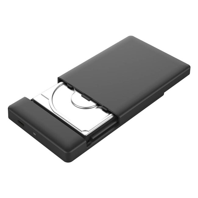 Orico HDD behuizing voor 2,5'' SATA HDD/SSD - USB3.0 (USB-C) / kunststof / zwart