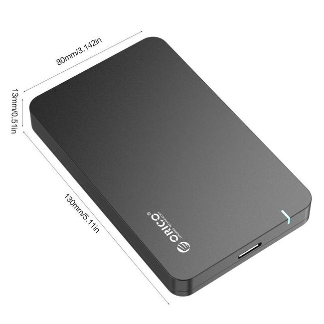 Orico HDD behuizing voor 2,5'' SATA HDD/SSD - USB3.0 / ABS / zwart