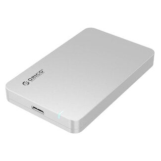 Orico Orico HDD behuizing voor 2,5'' SATA HDD/SSD - USB3.0 / ABS / zilver