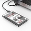 Orico HDD behuizing voor 2,5'' SATA HDD/SSD - USB3.0 (Micro USB) / transparant