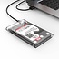 Orico HDD behuizing voor 2,5'' SATA HDD/SSD - USB3.0 (USB-C) / transparant