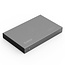Orico HDD behuizing voor 2,5'' SATA HDD/SSD - USB3.0 (USB-A) / aluminium / grijs