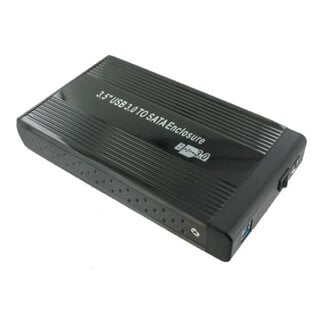 Dolphix HDD behuizing voor 3.5'' SATA HDD - USB3.0 / zwart