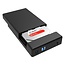 Orico HDD behuizing voor 3,5'' SATA HDD - USB3.0 (USB-B) / ABS / zwart