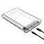 Orico HDD behuizing voor 3,5'' SATA HDD - USB3.0 (USB-C) / transparant