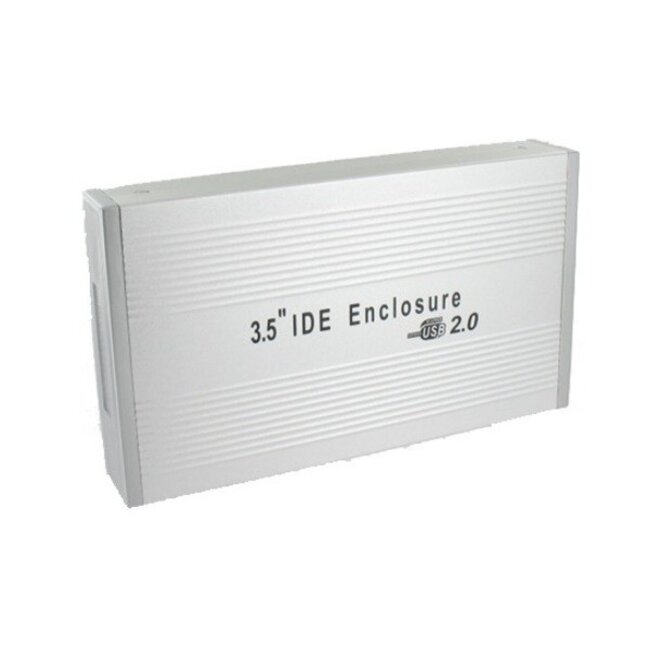 HDD behuizing voor 3,5'' IDE HDD - USB2.0 / zilver