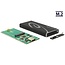 DeLOCK externe behuizing voor M.2 SSD (max. 42mm) - USB3.1 / zwart