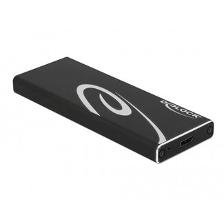 DeLOCK DeLOCK externe behuizing voor M.2 SSD (max. 60mm) - USB3.1 / zwart