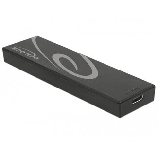 DeLOCK DeLOCK externe behuizing voor M.2 SSD (max. 80mm) - USB3.1 / zwart