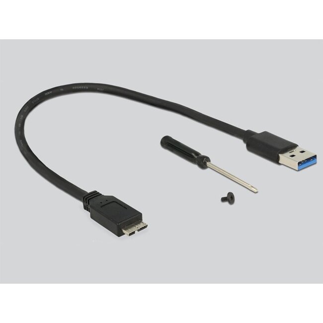 DeLOCK externe behuizing met encryptie voor M.2 SSD (max. 42mm) - USB3.0 / zwart