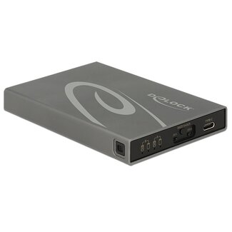 DeLOCK DeLOCK externe behuizing voor 2 M.2 SSD's (max. 80mm) met RAID - USB3.1 / grijs