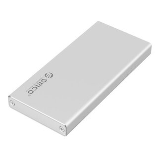 Orico Orico externe behuizing voor mSATA SSD (full size) - USB3.0 / zilver