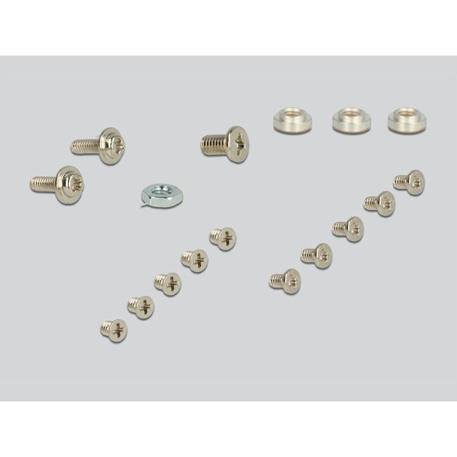 DeLOCK 2,5'' U.2 SFF-8639 / SATA Express behuizing voor M.2 NVMe PCIe SSD (max. 80mm) / mSATA SSD (half size / full size) / zilver