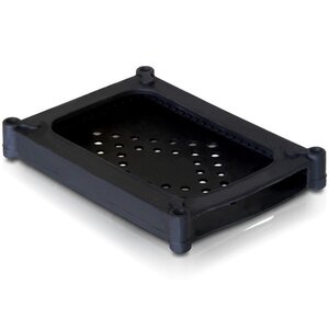 Siliconen bescherm case voor 2,5'' HDD/SSD / zwart