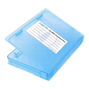 Afsluitbare bescherm box voor 2,5'' HDD/SSD / blauw