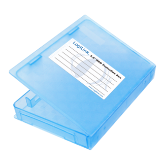 LogiLink Afsluitbare bescherm box voor 2,5'' HDD/SSD / blauw