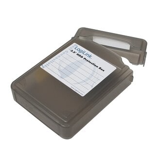 LogiLink Afsluitbare bescherm box voor 3,5'' HDD / zwart
