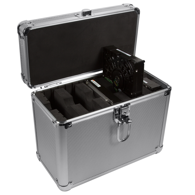 Koffer voor 5x 3,5'' HDD / zilver