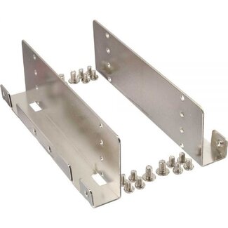 Gembird 4x 2,5'' HDD/SSD naar 3,5'' slot montage frame / zilver