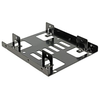 DeLOCK Premium 2x 2,5'' HDD/SSD naar 3,5'' slot montage frame / zwart