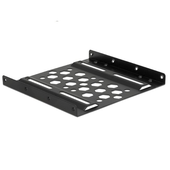 Premium 2,5'' HDD/SSD naar 3,5'' slot montage frame / aluminium / zwart