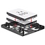 Premium 2x 2,5'' HDD/SSD naar 3,5'' slot montage frame / aluminium / zwart