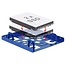 Premium 2x 2,5'' HDD/SSD naar 3,5'' slot montage frame / aluminium / blauw