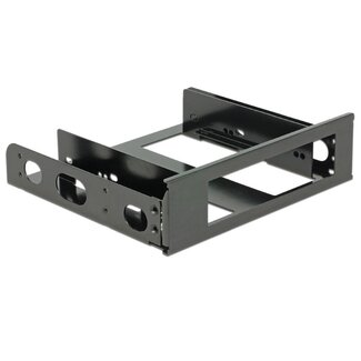 DeLOCK 3,5'' drive naar 5,25'' slot montage frame (aluminium) / zwart