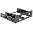 3,5'' drive naar 5,25'' slot montage frame (aluminium) / zwart