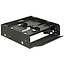 2x 2,5'' HDD/SSD + 1x 3,5'' HDD/drive of 3x 2,5'' HDD/SSD naar 5,25'' slot montage frame / zwart