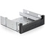 2x 5,25'' slim drive of 1x 5,25'' slim drive + 1x 2,5''/3,5'' HDD/SSD naar 5,25'' slot montage frame / zwart