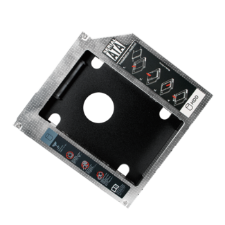 Gembird 2,5'' SATA HDD/SSD naar 5,25'' Slim SATA drive (12,7mm) caddy / grijs