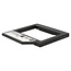 Premium 2,5'' SATA HDD/SSD naar 5,25'' Ultra Slim SATA drive (9,5mm) caddy / zwart