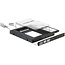 Premium 2,5'' SATA HDD/SSD naar 5,25'' Slim SATA drive (12,7mm) caddy / zwart