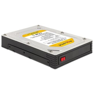 DeLOCK Premium 2,5'' SATA HDD/SSD naar 3,5'' HDD mobile rack / zwart