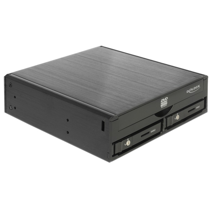 DeLOCK 47230 ODD-behuizing 13,3 cm (5.25'') SATA III Zwart