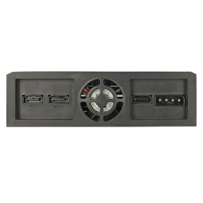 Premium 2x 2,5'' HDD/SSD + Slim Drive naar 5,25'' slot mobile rack / zwart