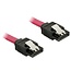 SATA datakabel - plat - SATA600 - 6 Gbit/s / rood - 0,10 meter