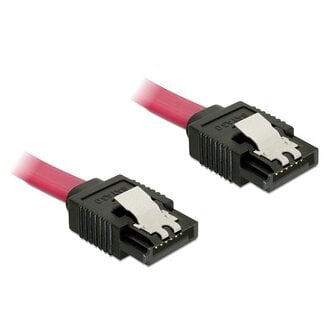 Cablexpert SATA datakabel - plat - SATA600 - 6 Gbit/s / rood - 0,30 meter